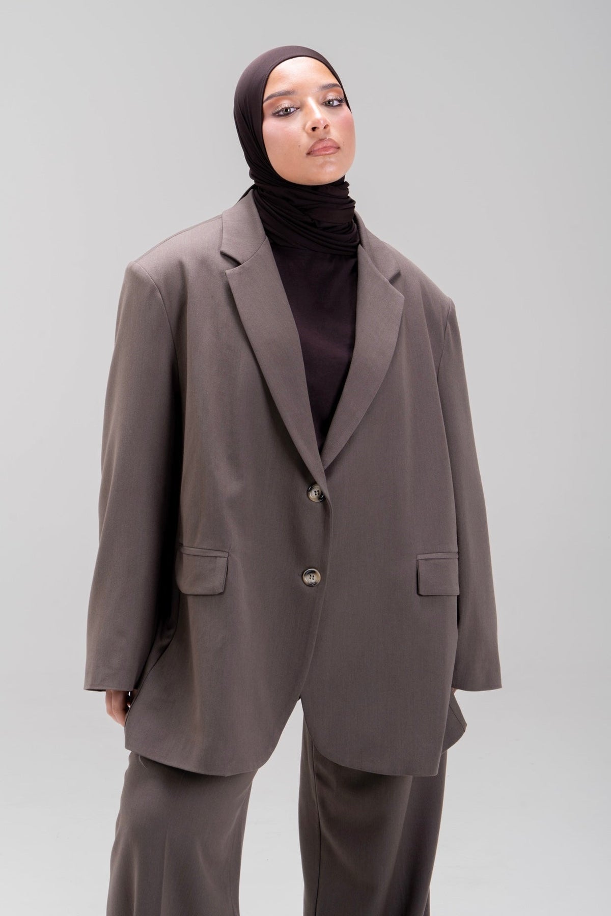 BLAZER LOOSE [TAUPE]