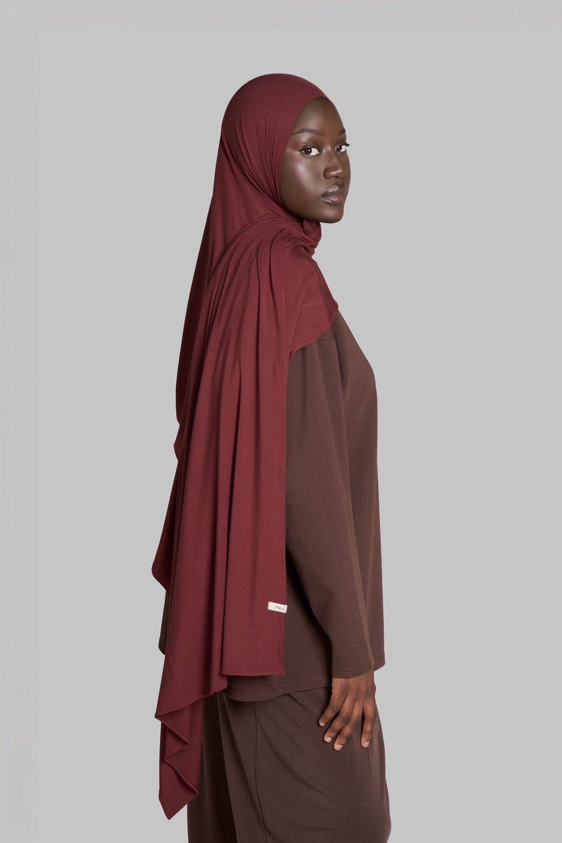 HIJAB JERSEY BAMBOU [CHERRY]