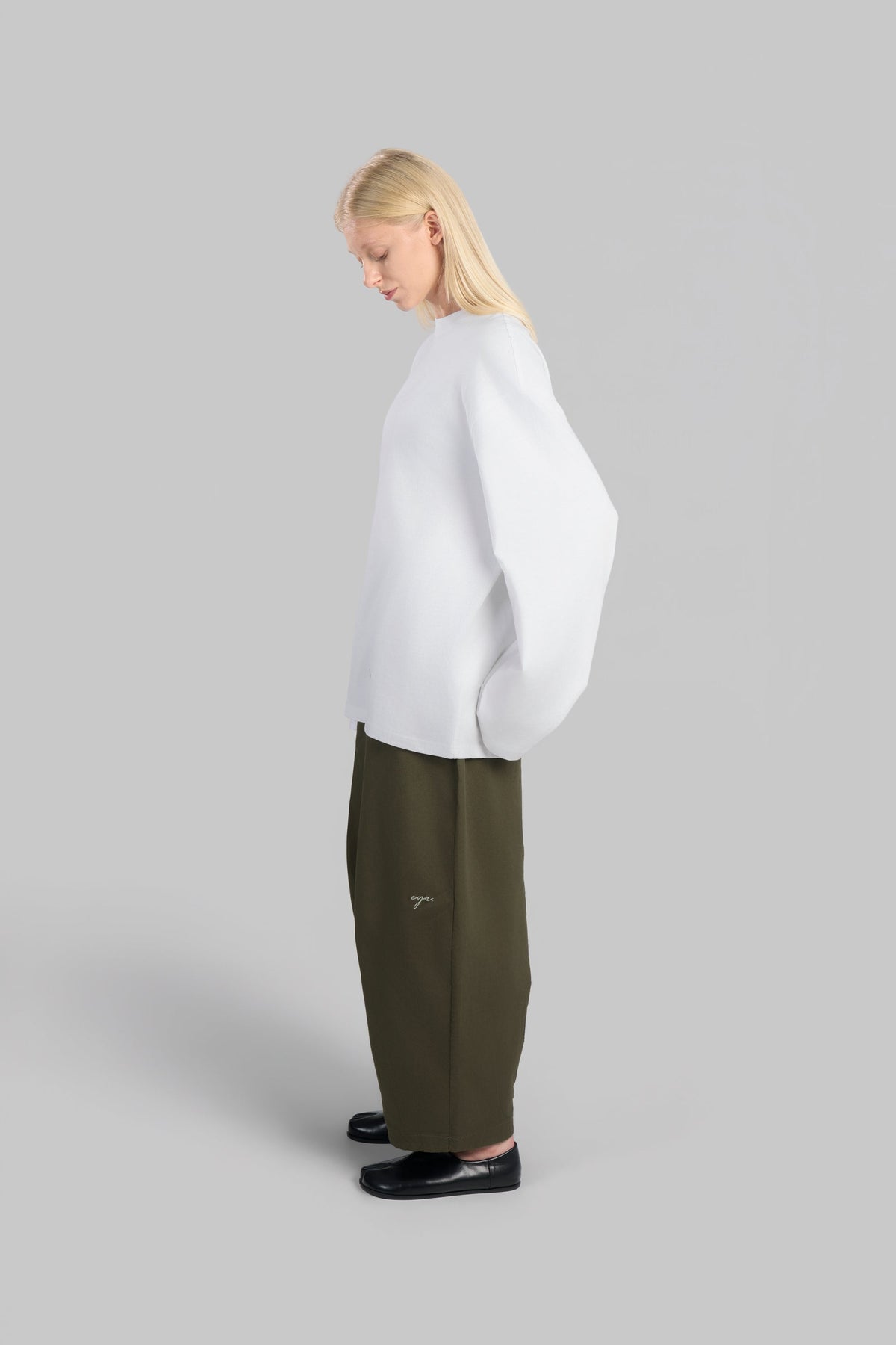 PANTALON BARREL COTON [KAKI]