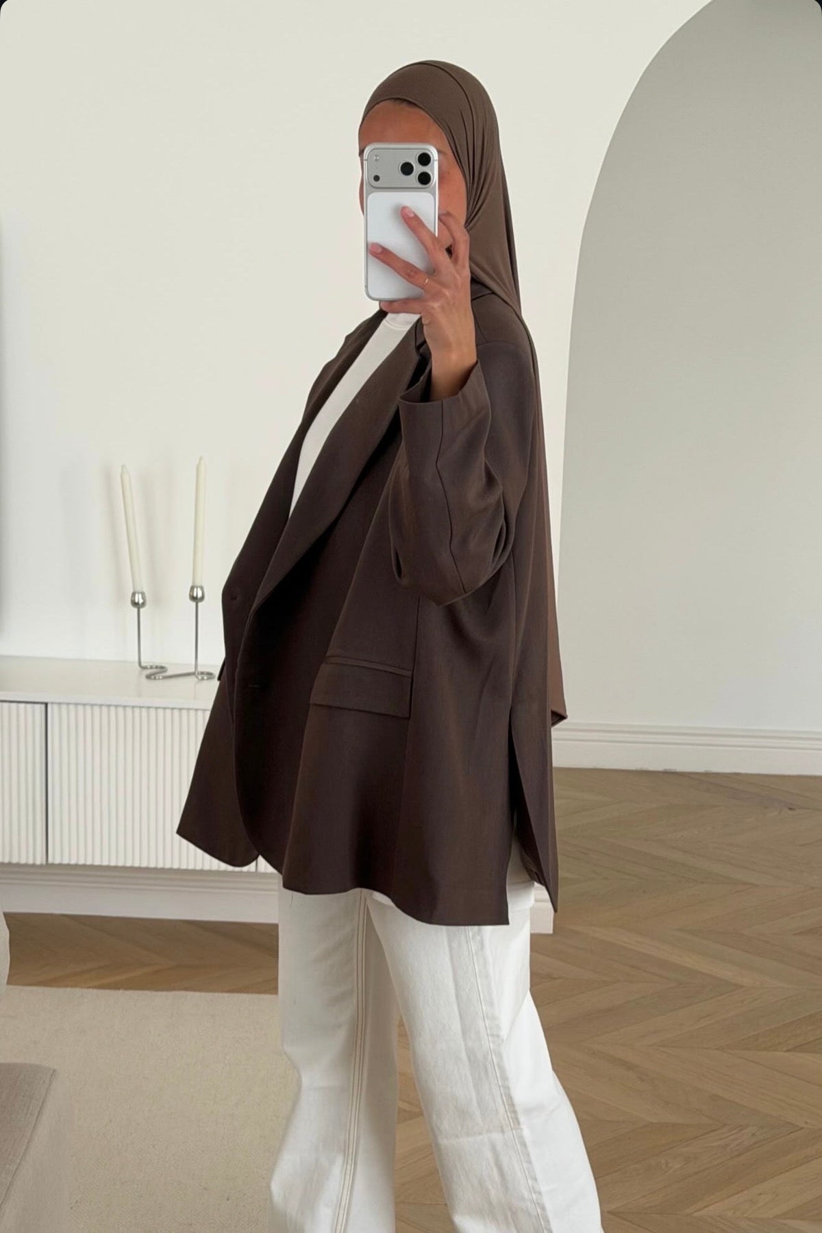 BLAZER LOOSE [TAUPE]