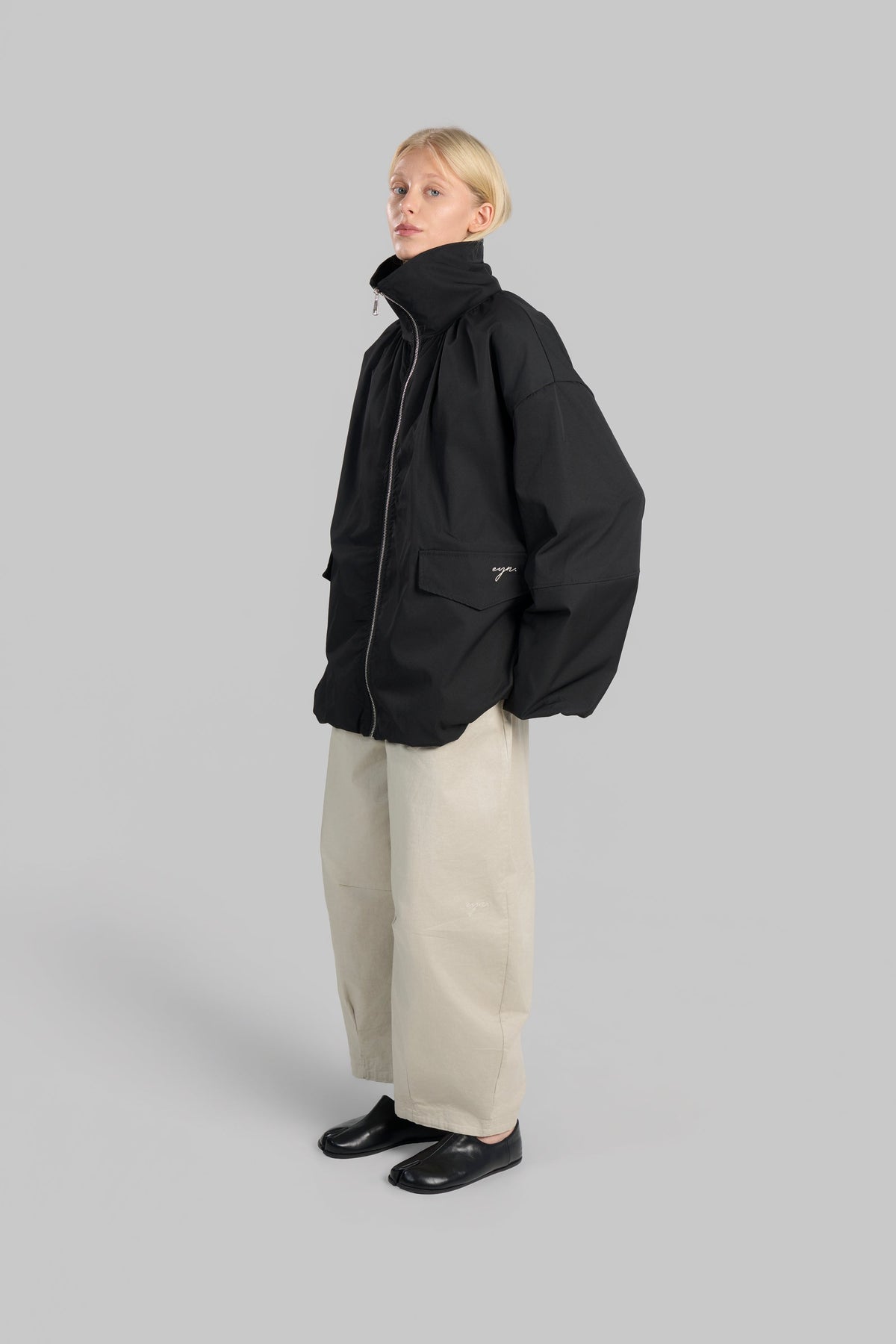 VESTE BOMBERS OVERSIZE [NOIR]