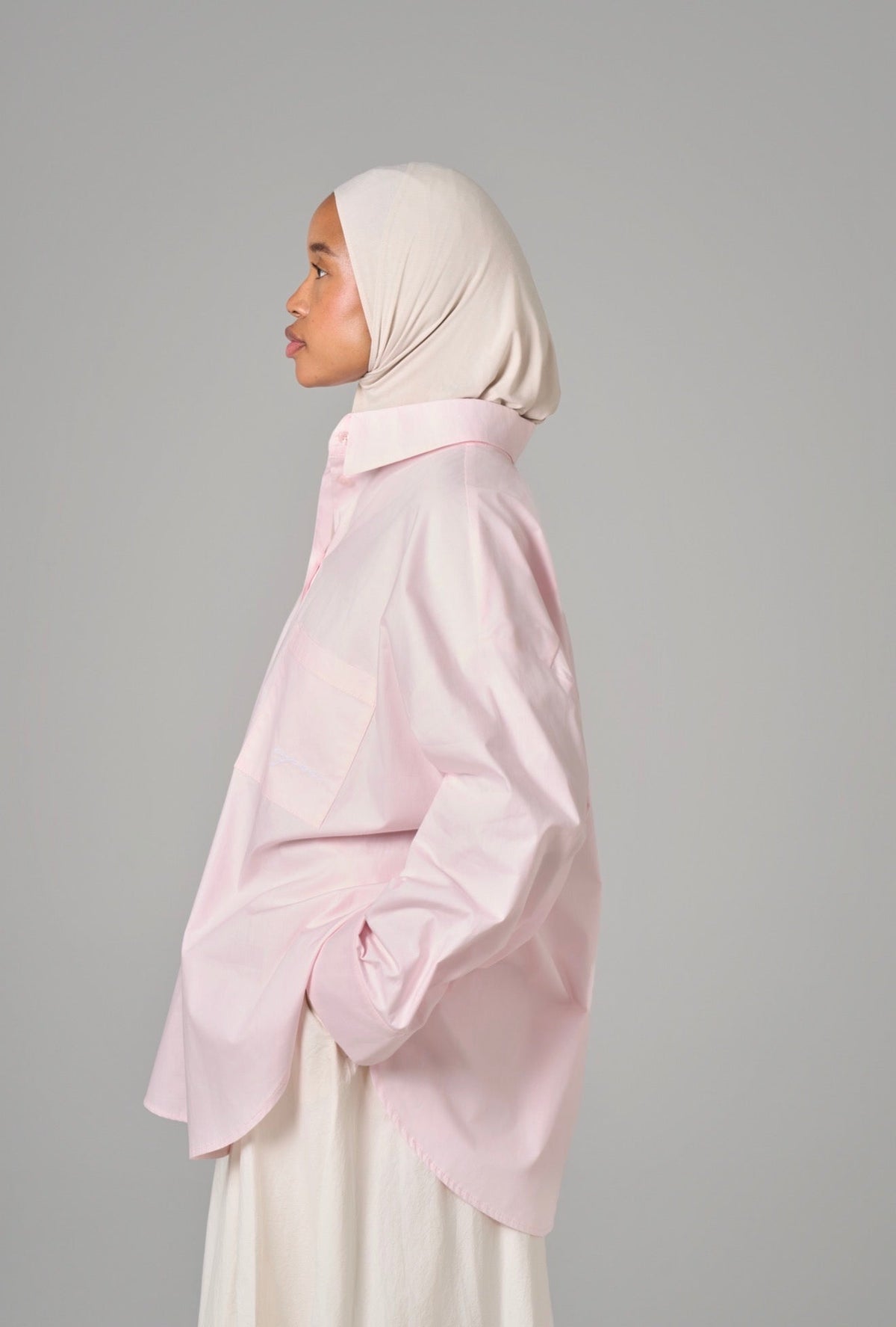 CHEMISE OVER [Baby pink]