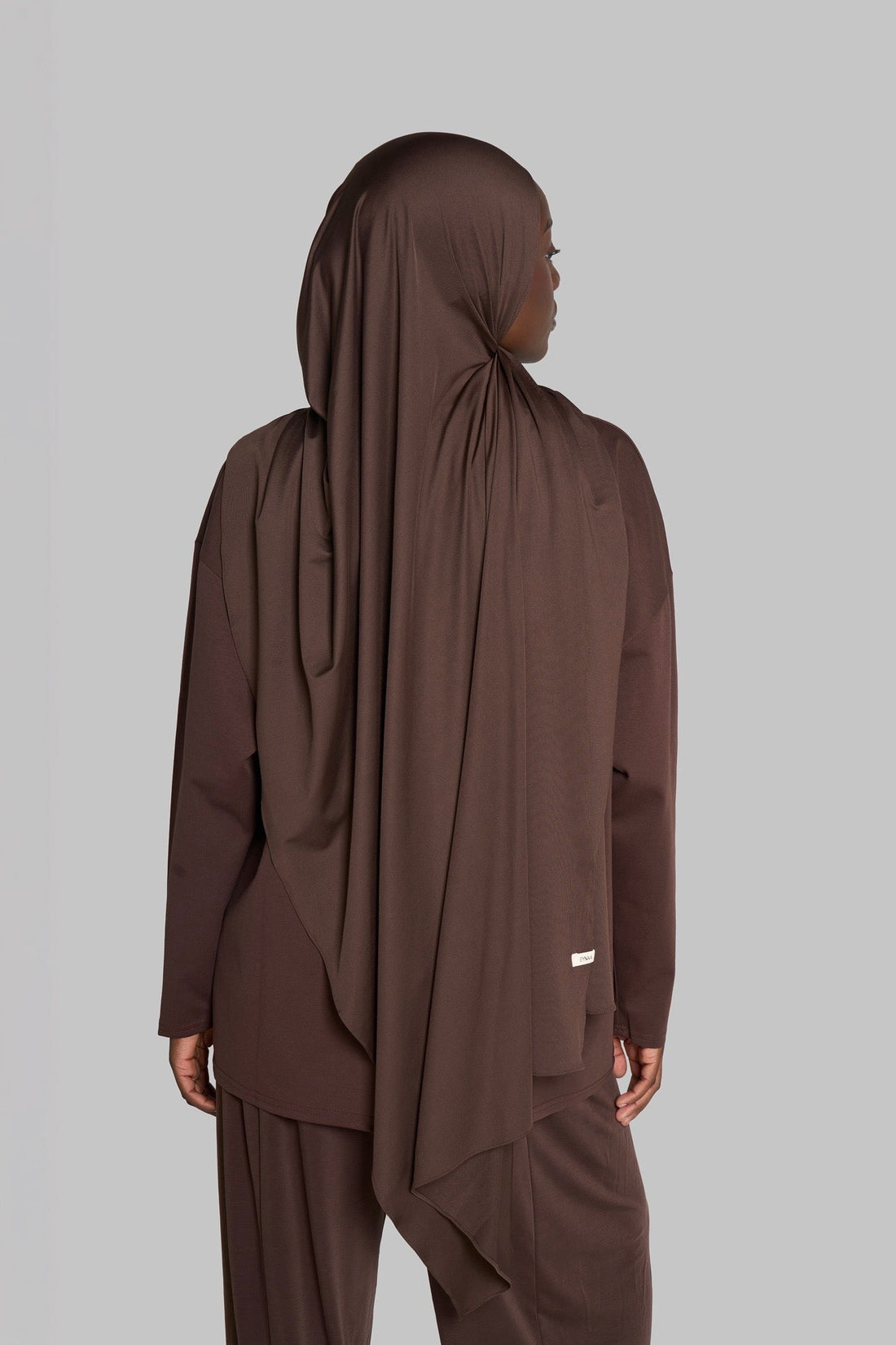 HIJAB JERSEY BAMBOU [Dark brown]
