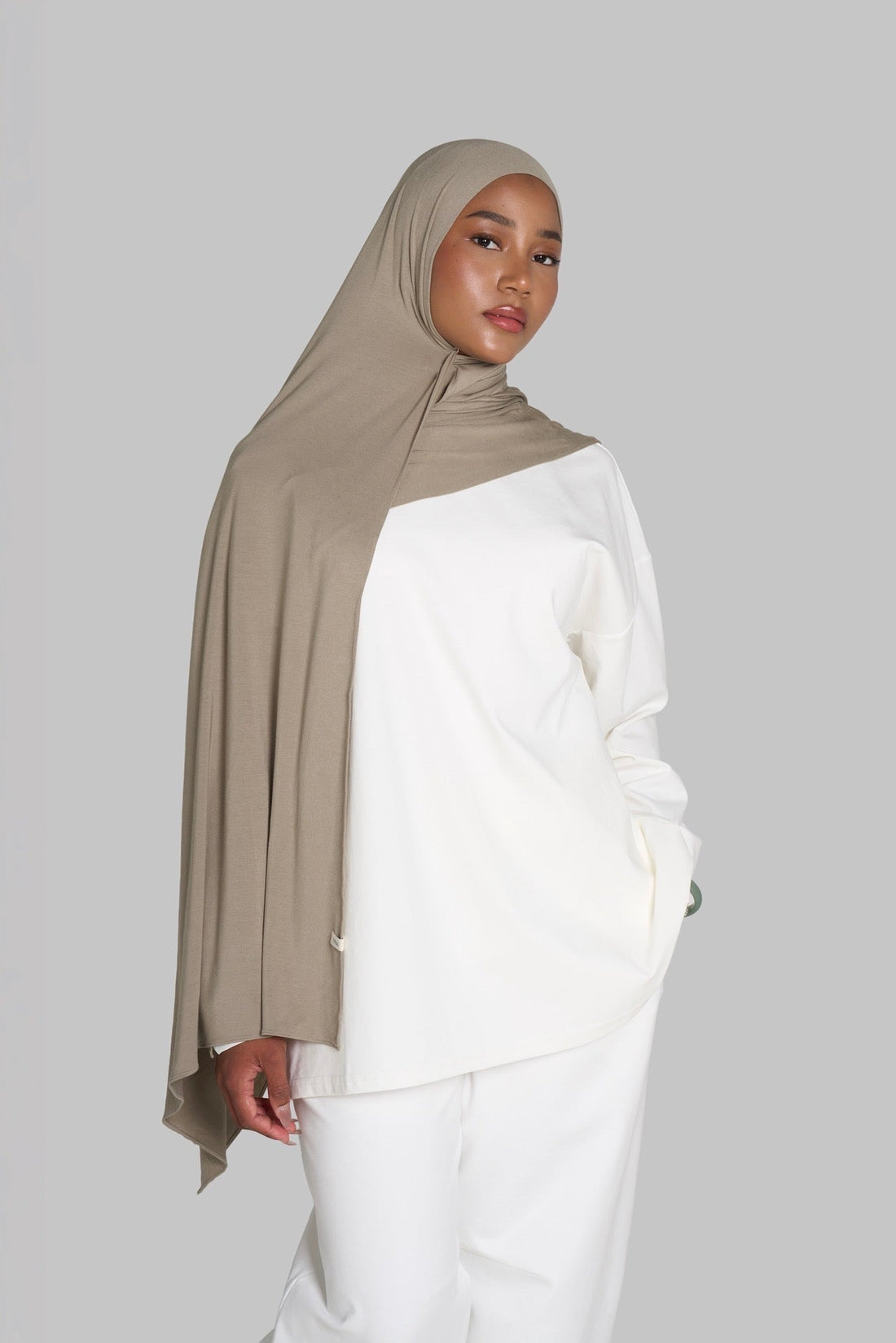 HIJAB JERSEY BAMBOU [SAUGE]