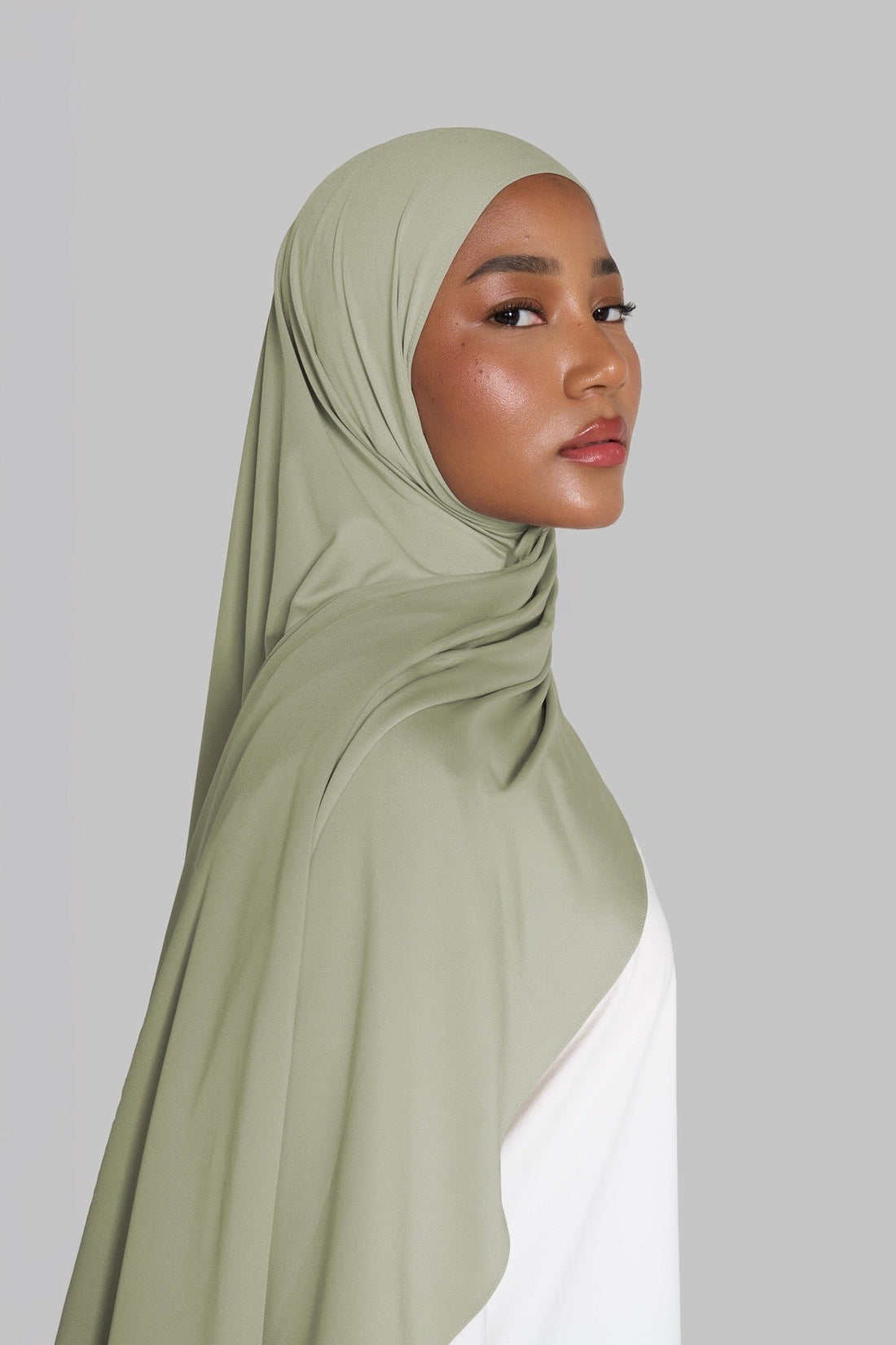HIJAB JERSEY PREMIUM SOFT [SAUGE]