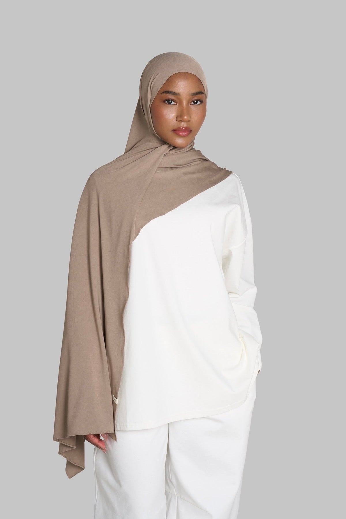 HIJAB JERSEY PREMIUM SOFT [BEIGE]