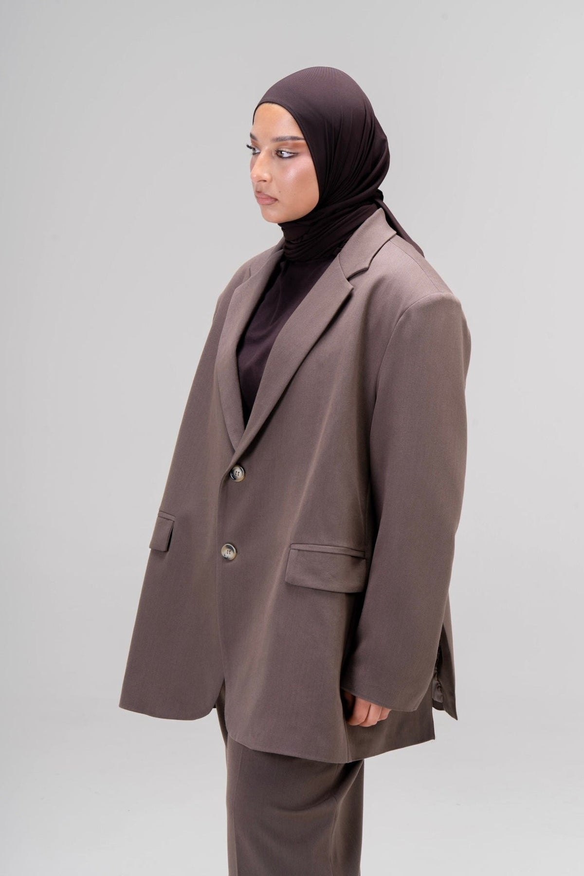 BLAZER LOOSE [TAUPE]