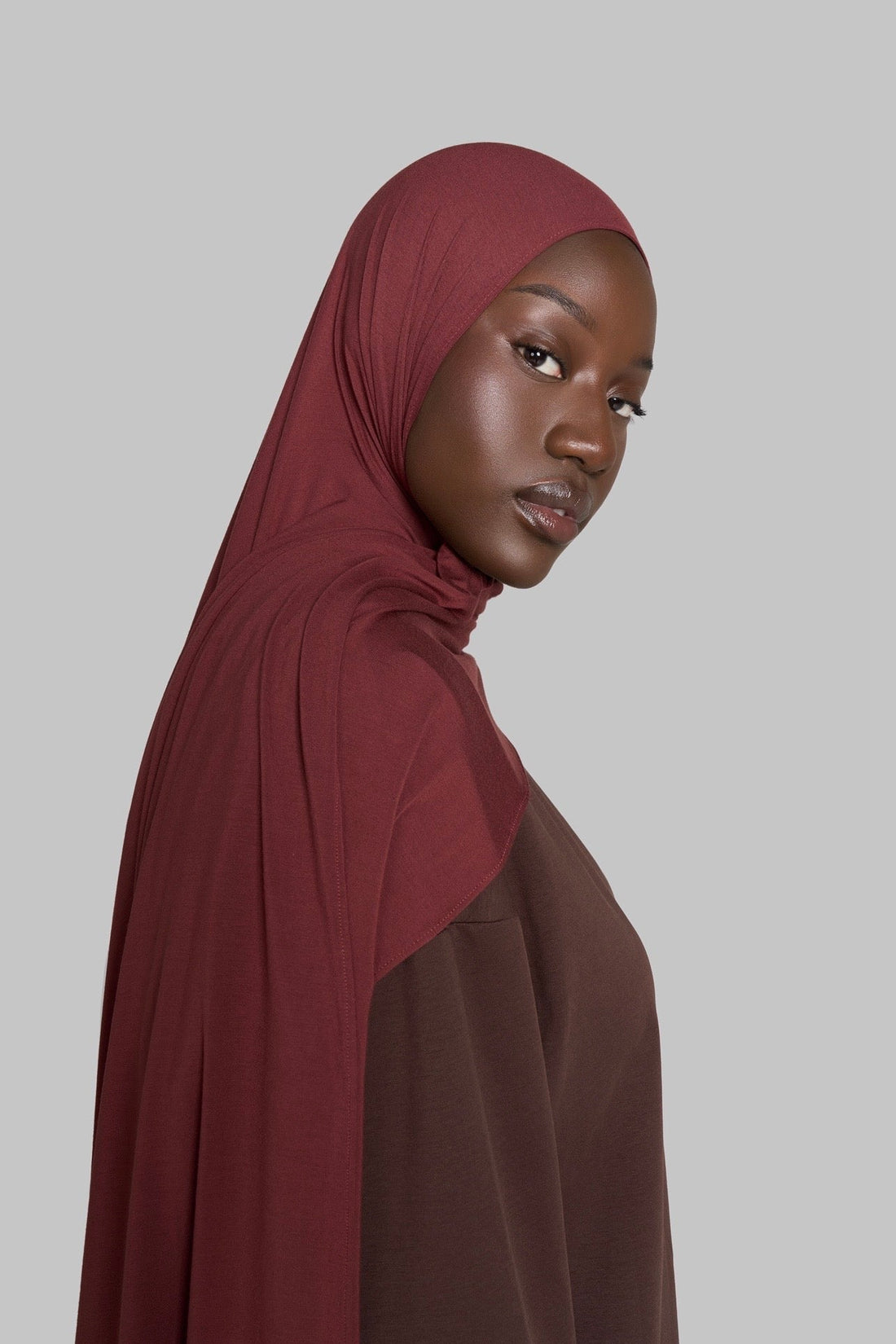 HIJAB JERSEY BAMBOU [CHERRY]