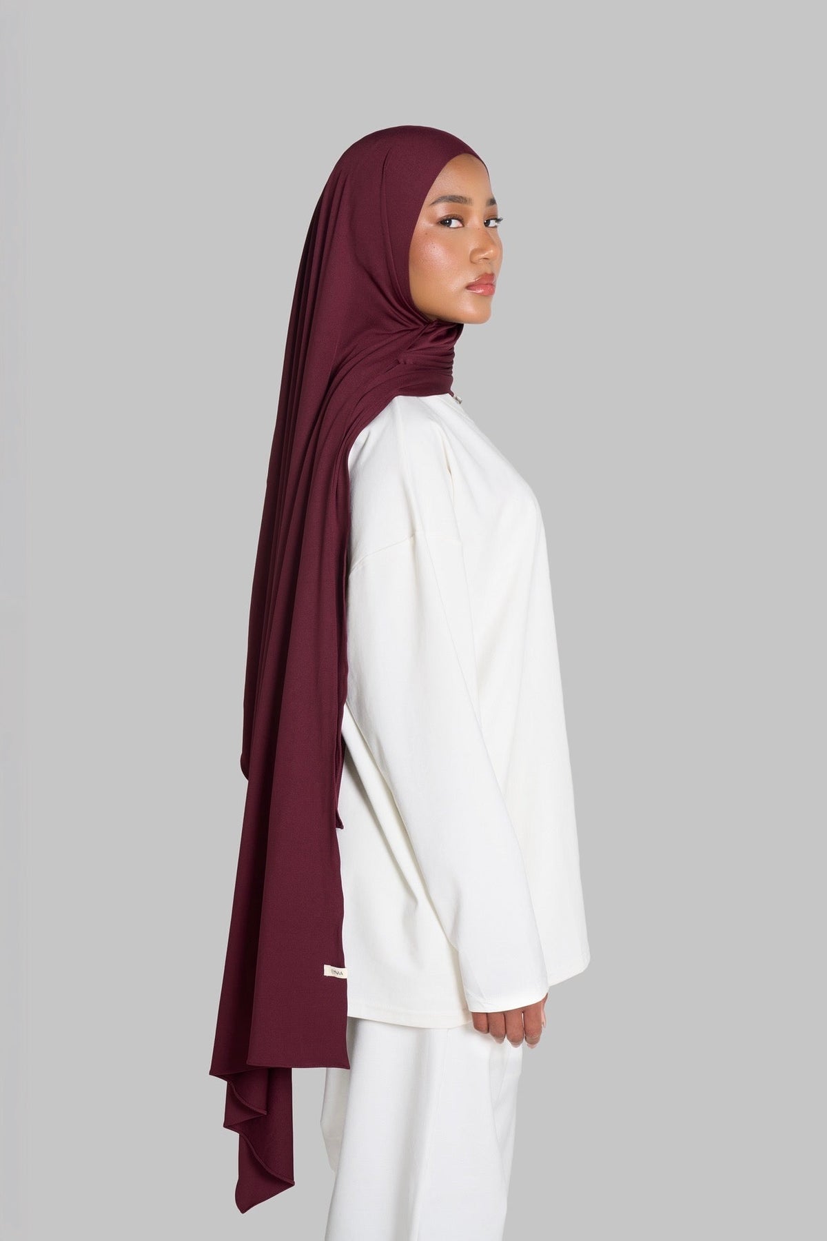 HIJAB JERSEY PREMIUM SOFT [DARK CHERRY]