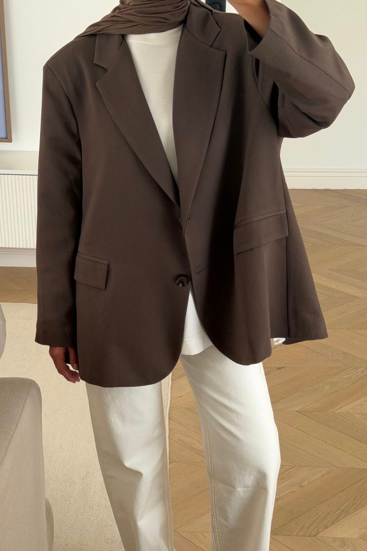BLAZER LOOSE [TAUPE]