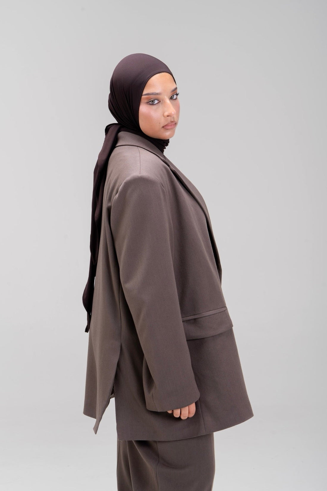 BLAZER LOOSE [TAUPE]