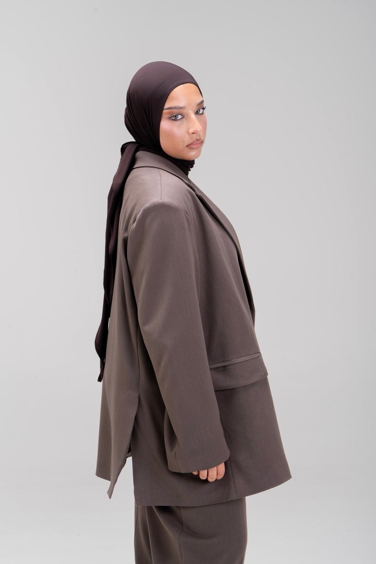 BLAZER LOOSE [TAUPE]