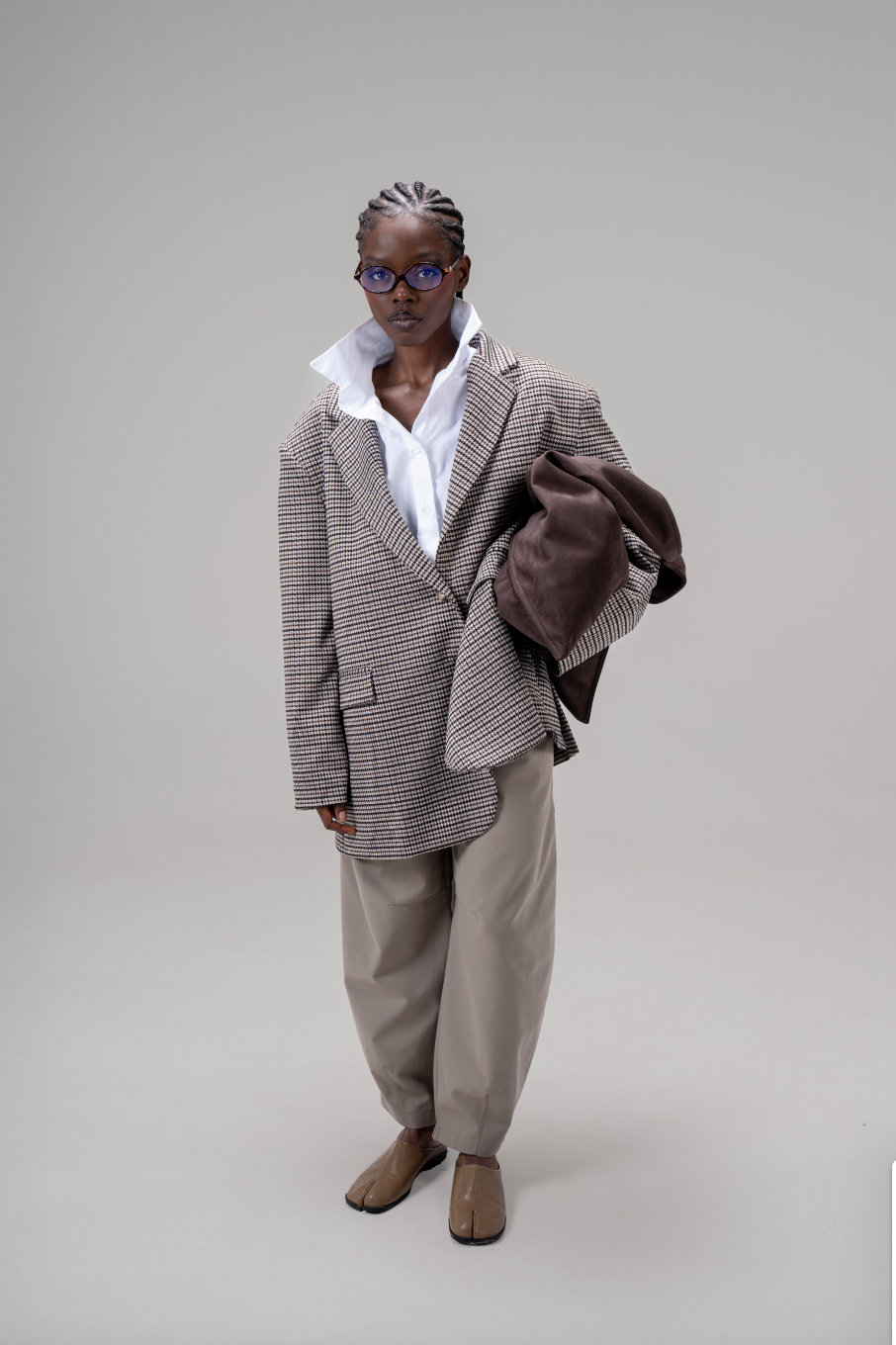 BLAZER LOOSE [PIED-DE-POULE]