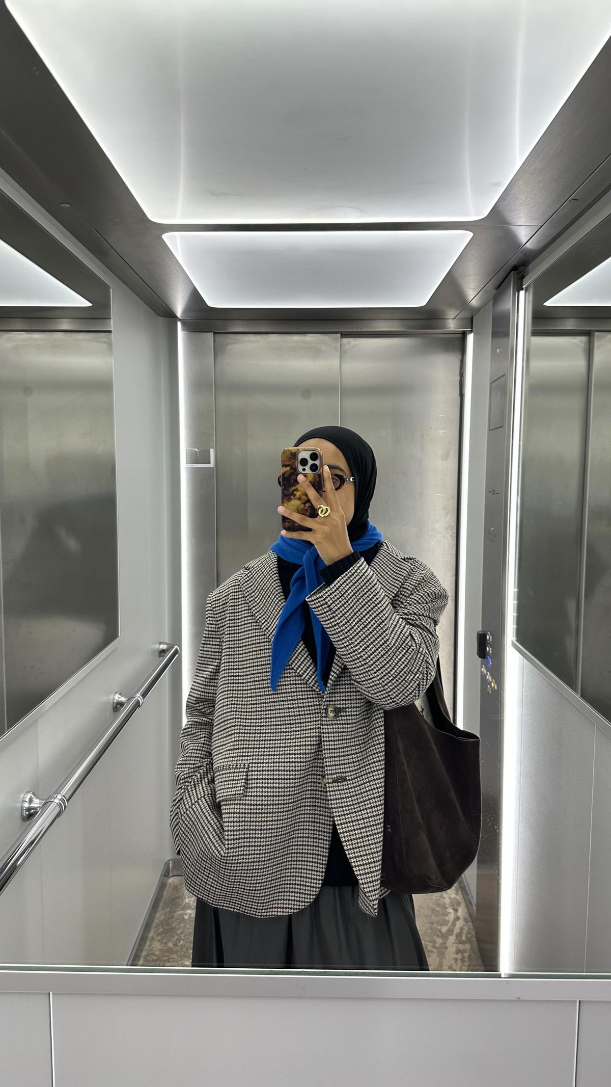 BLAZER LOOSE [PIED-DE-POULE]