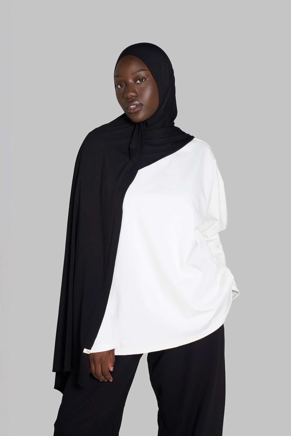 HIJAB JERSEY BAMBOU [NOIR]