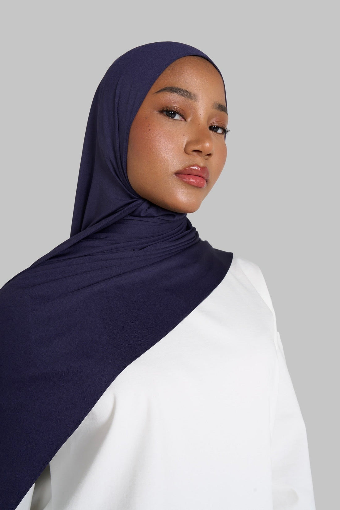 HIJAB JERSEY PREMIUM SOFT [BLUEBERRY]